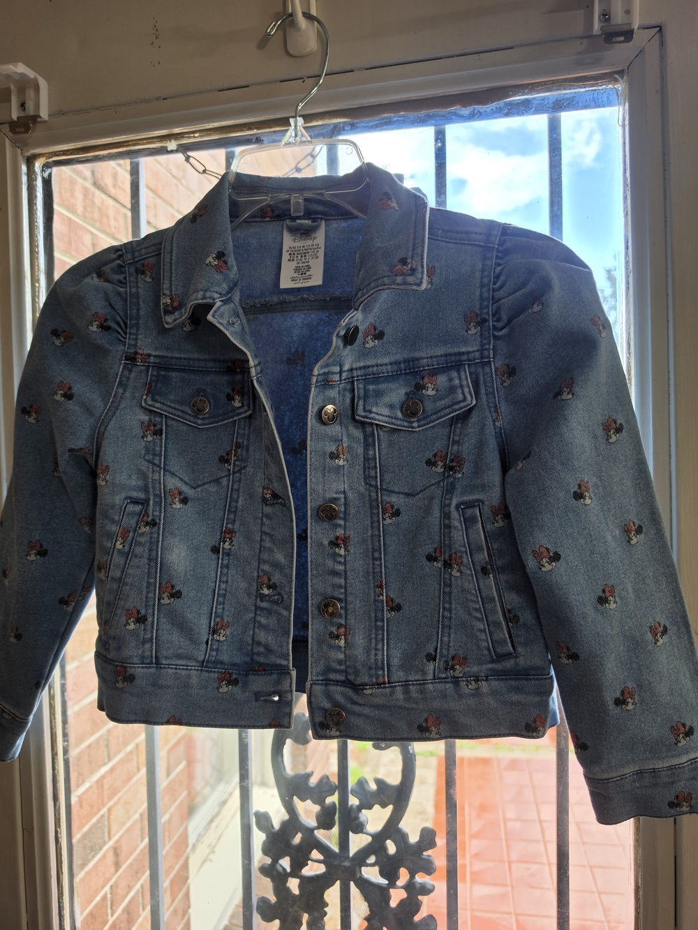 Disney Light Blue Denim Jacket with Mickey Print